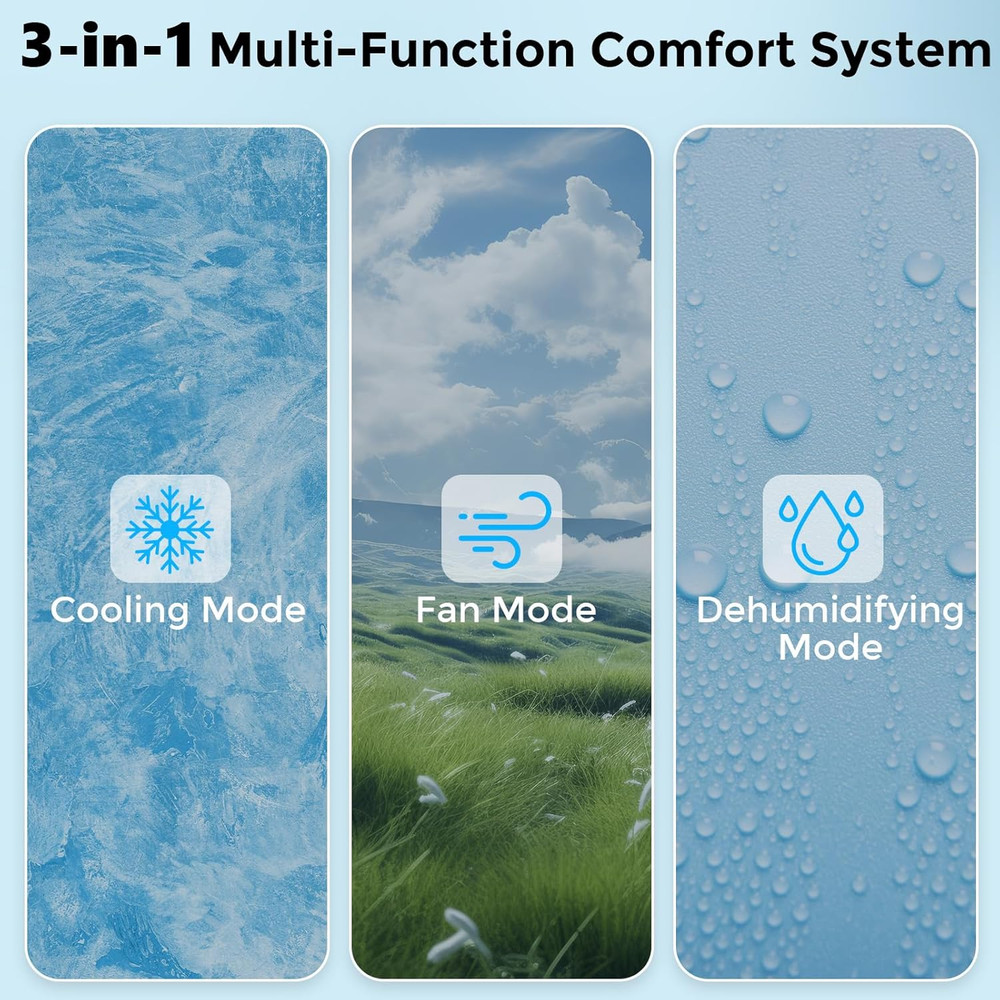 Electactic Window Air Conditioner 6,000 BTU, Window Type AC Unit with Cooling, D
