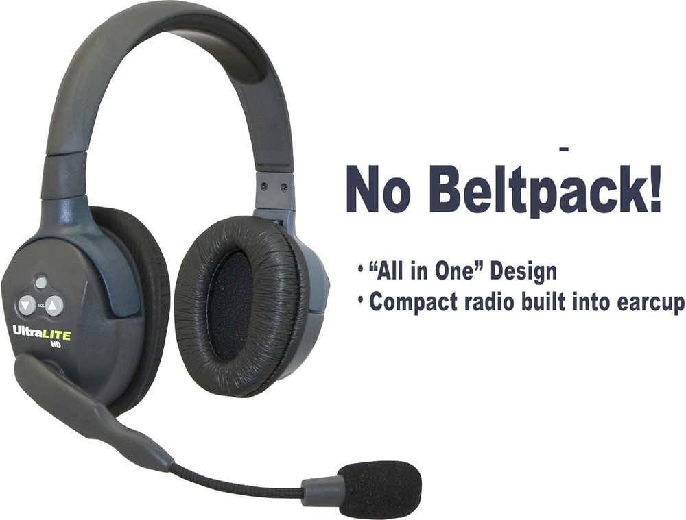 Eartec Full Duplex Wireless Intercom 2 Way Communication System - 2 Doubles