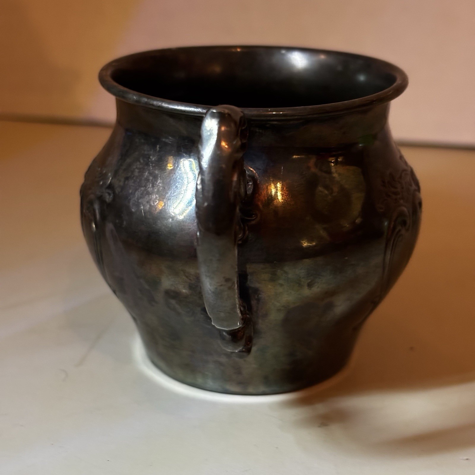 Rare Vintage Silver Chantilly Baby Cup Chastening by Gorham YO 1381 Tarnished