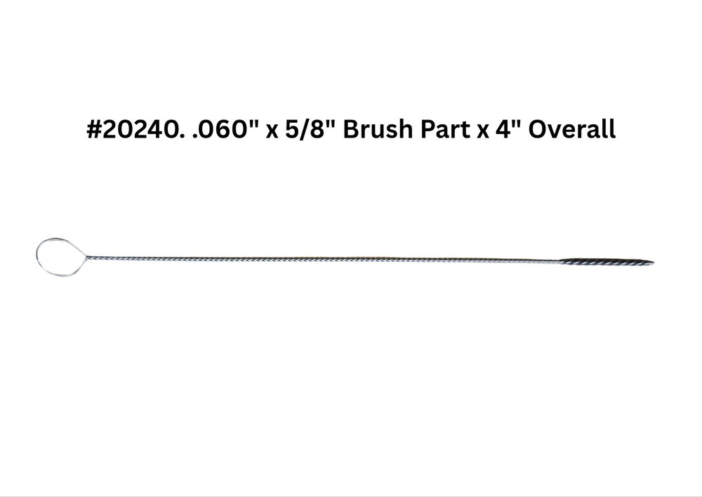 HIGHTBRUSH MINIATURE MICRO ANTI-MICROBIAL NYLON TUBE BRUSHES WITH LOOP HANDLE