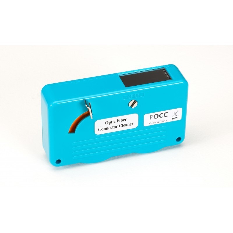 Optical connector cleaning reel