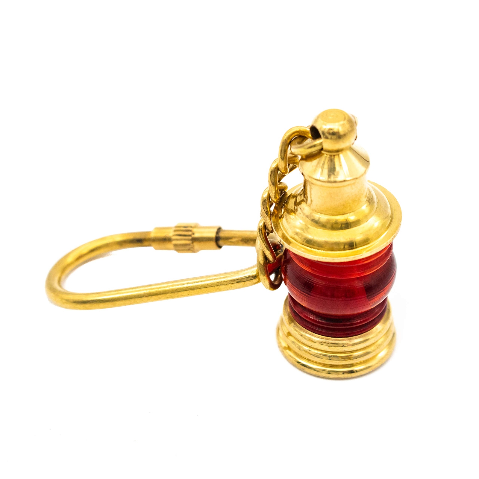 Keychain Miniature Medieval Brass Lantern Nautical Functional Handmade Accessory