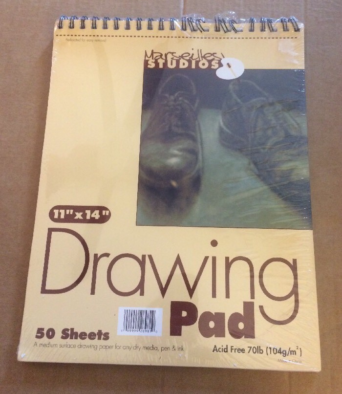 Marseilles Studios 50 Sheet Drawing Pad 11”x14” (See Description)
