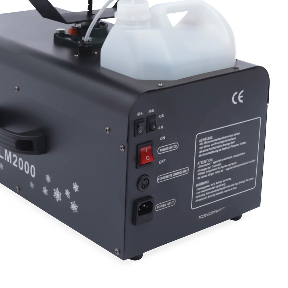 Snowflake Effect Machine 2000W Stage Snow Flake Maker 90?? Rotatable with Remote