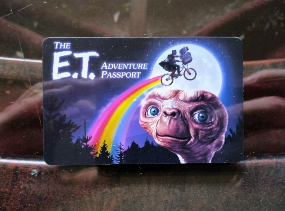 The E.T. Adventure Authentic Passport Card Universal Studios Florida