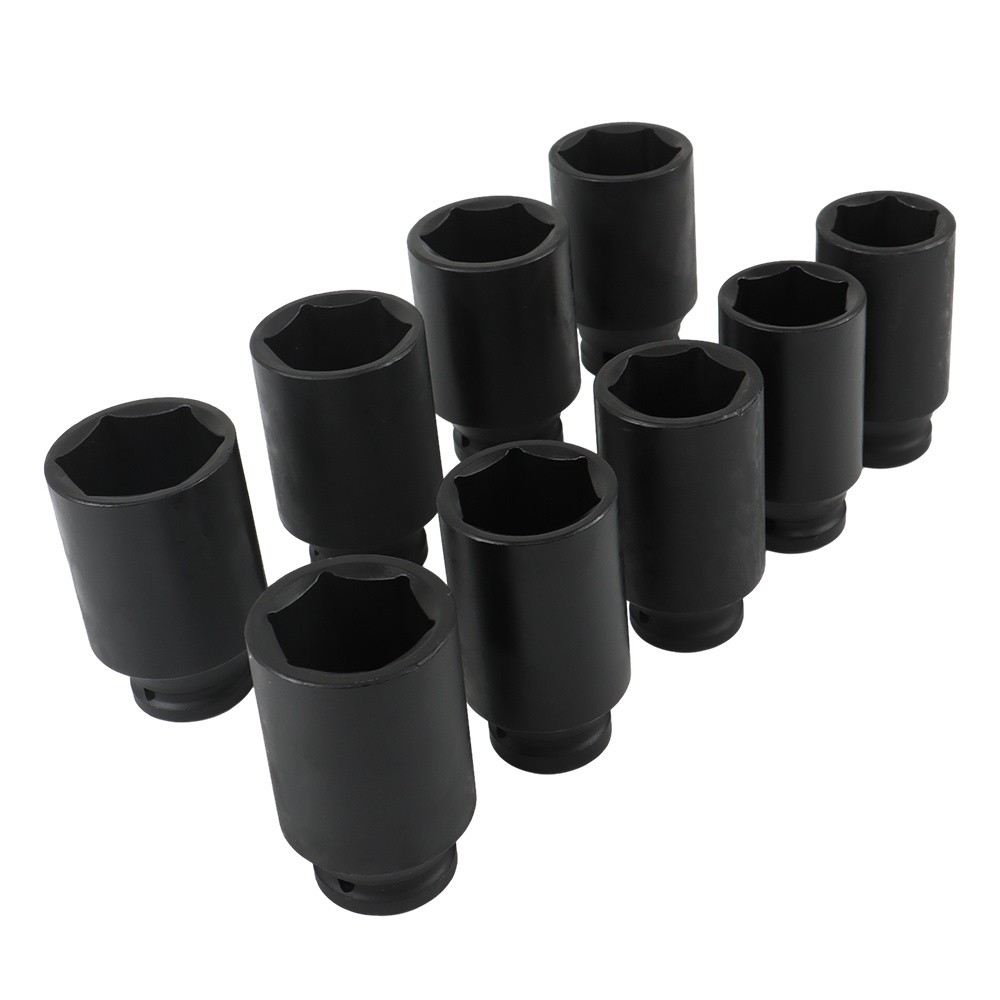Labwork 1/2 Drive Deep Impact Socket Set 9PCS 6 Point Metric Axle Nut Socket Set
