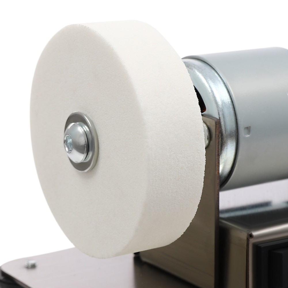 Adjustable Electric Benchtop Sander with Variable Speed Grinding Wheels