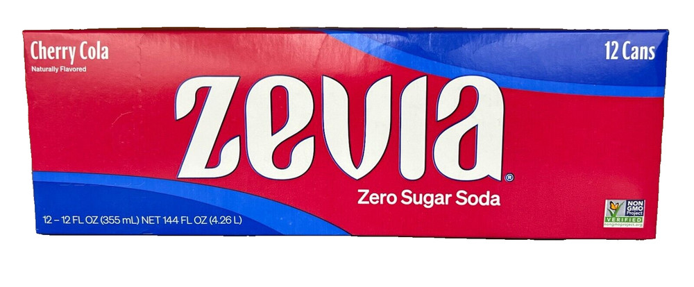 Zevia Cherry Cola Soda Pop 12 pack