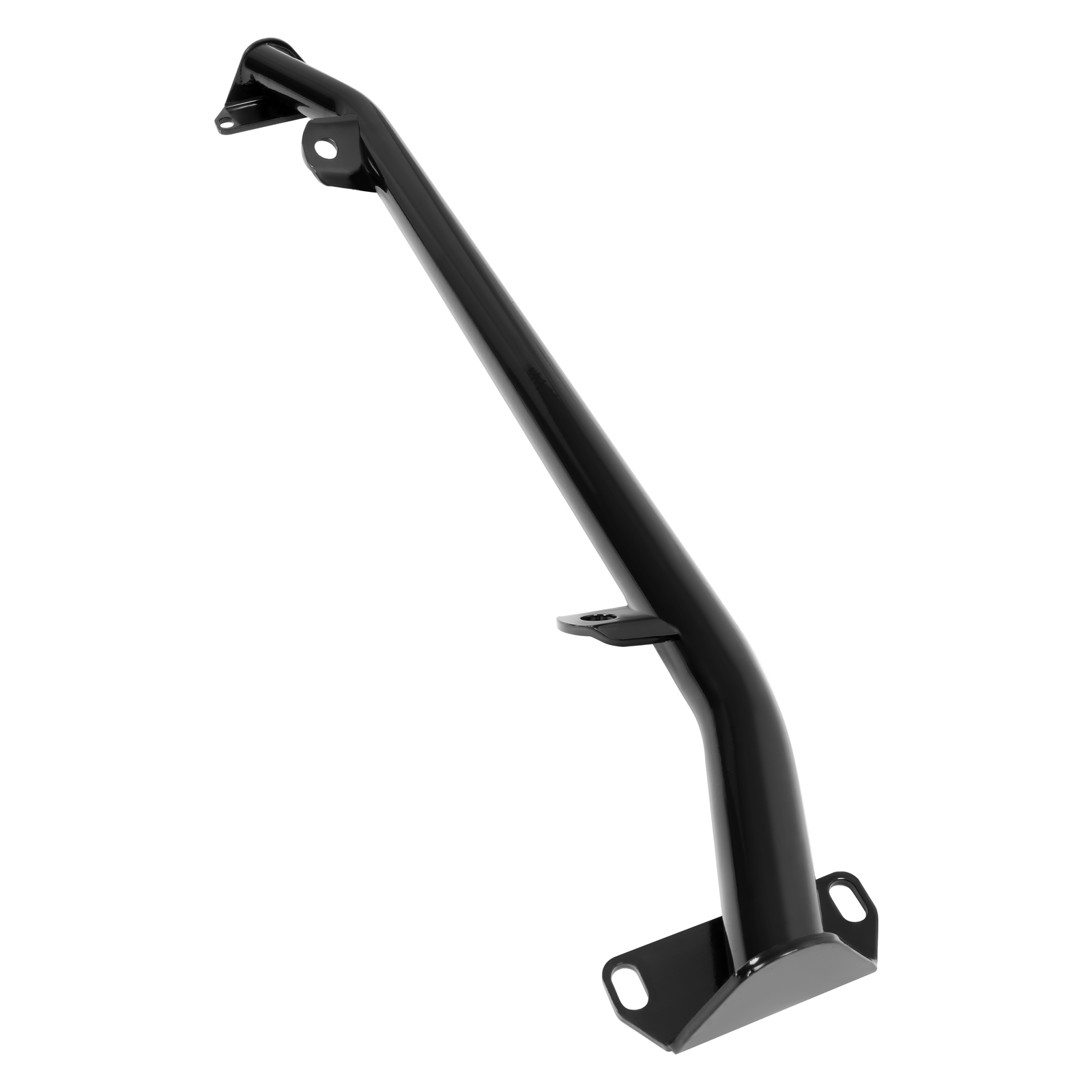 Black Rear Steel Tubular Shock Crossmember Mount For Chevy 150 210 Bel Air 55-57