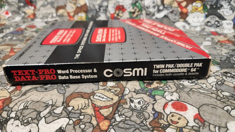 TEXT-PRO Word Processor & DATA-PRO DataBase System for Commodore 64/128 English