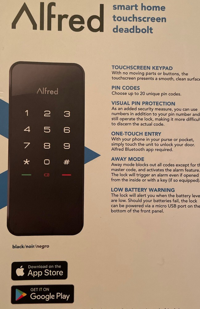 Smart Touchscreen Deadbolt Lock