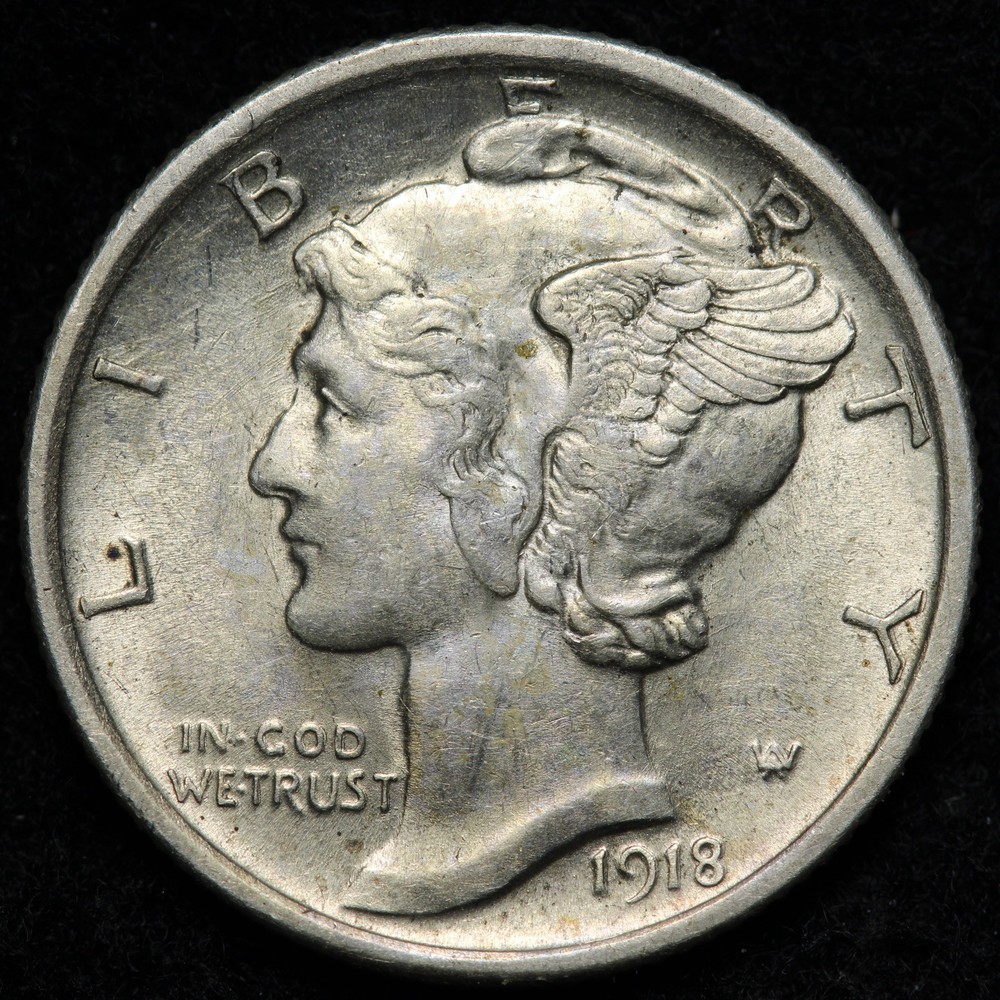 1918 Mercury Silver Dime BU *UNCIRCULATED* MS E280 TKLM