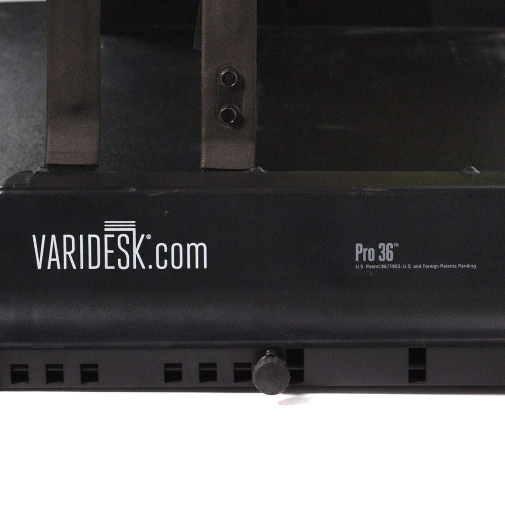 VariDesk 34603 36" Wide Height-Adjustable Standing Desk Converter Solution Black
