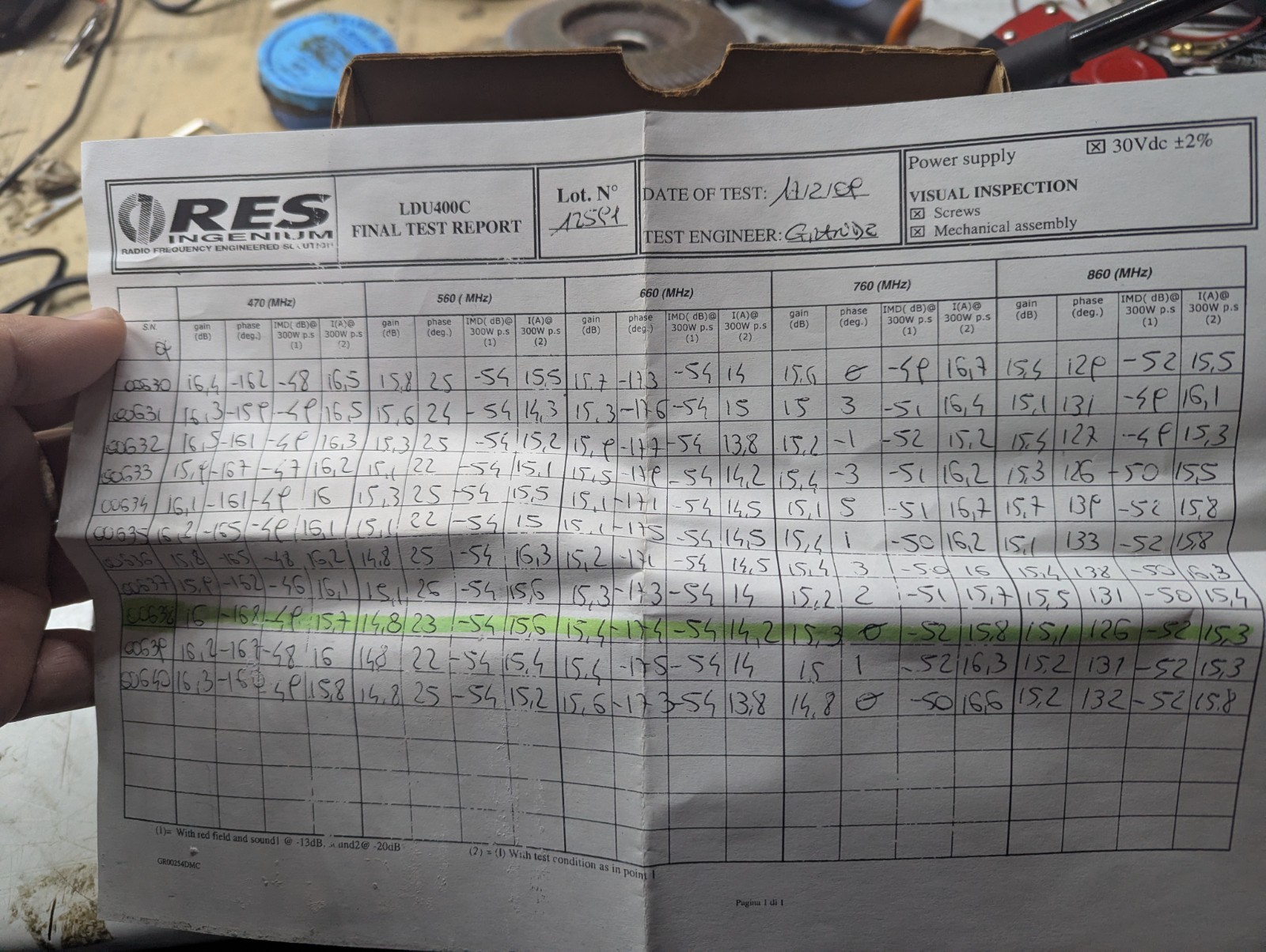 UHF Amplifier Board LDMOS NOS