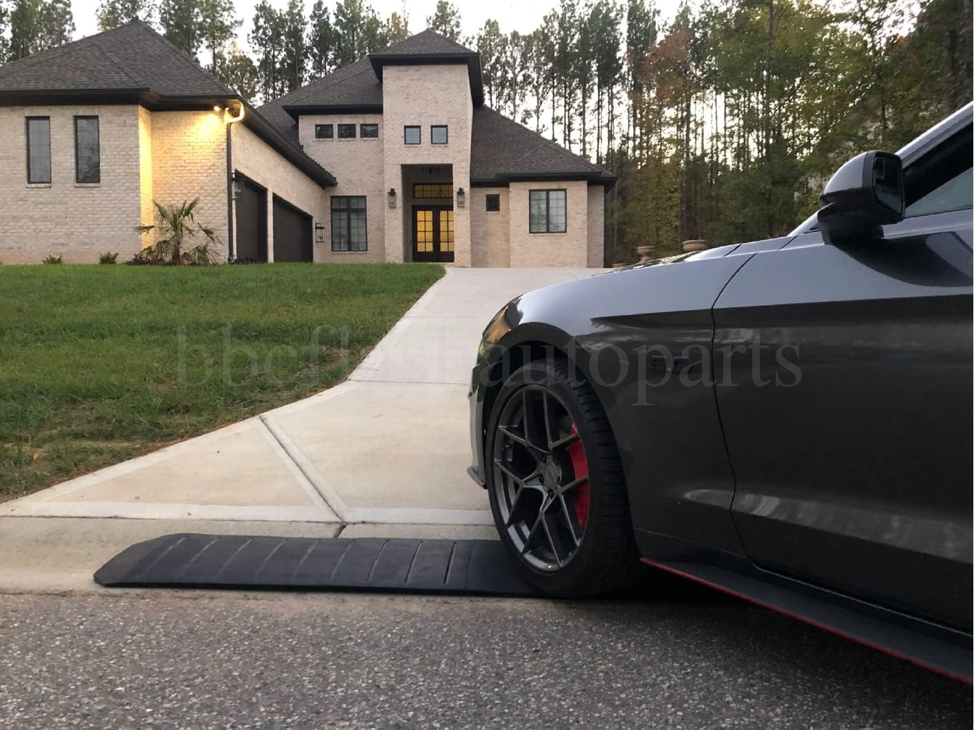 3 Pcs Expandable Driveway Curb Ramps Rubber Threshold for Car Truck SUV