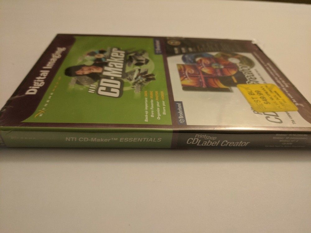 NTI CD- Maker Essentials The Print Shop CD Label Creator Windows 98/ME,2000 XP