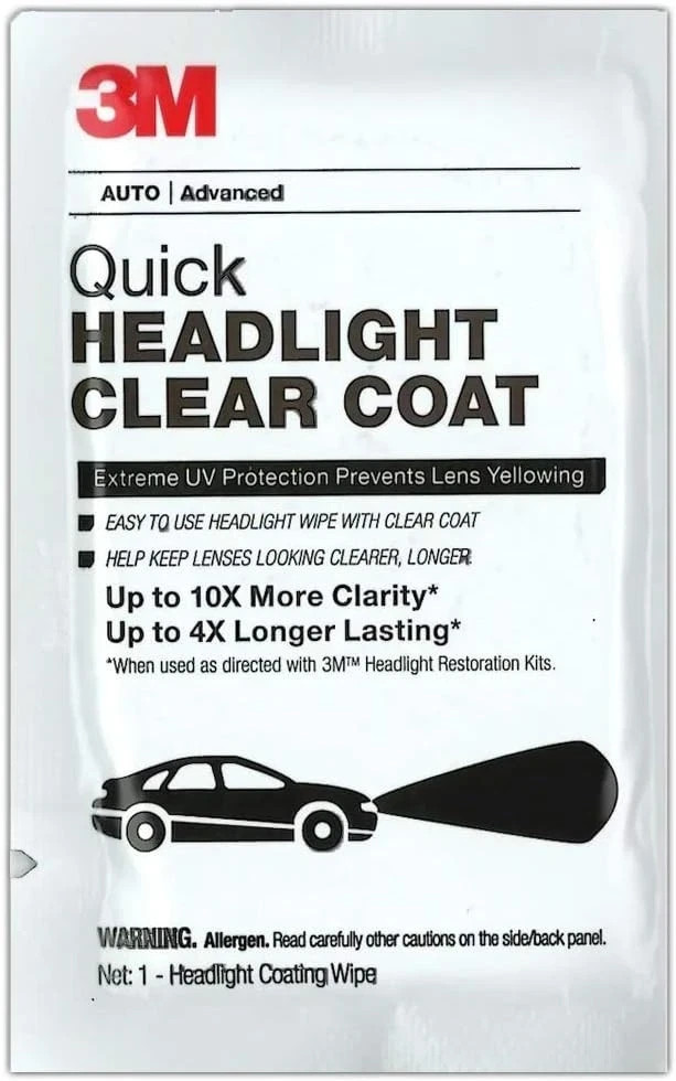 3M Quick Headlight Clear Coat 8x wipe lot