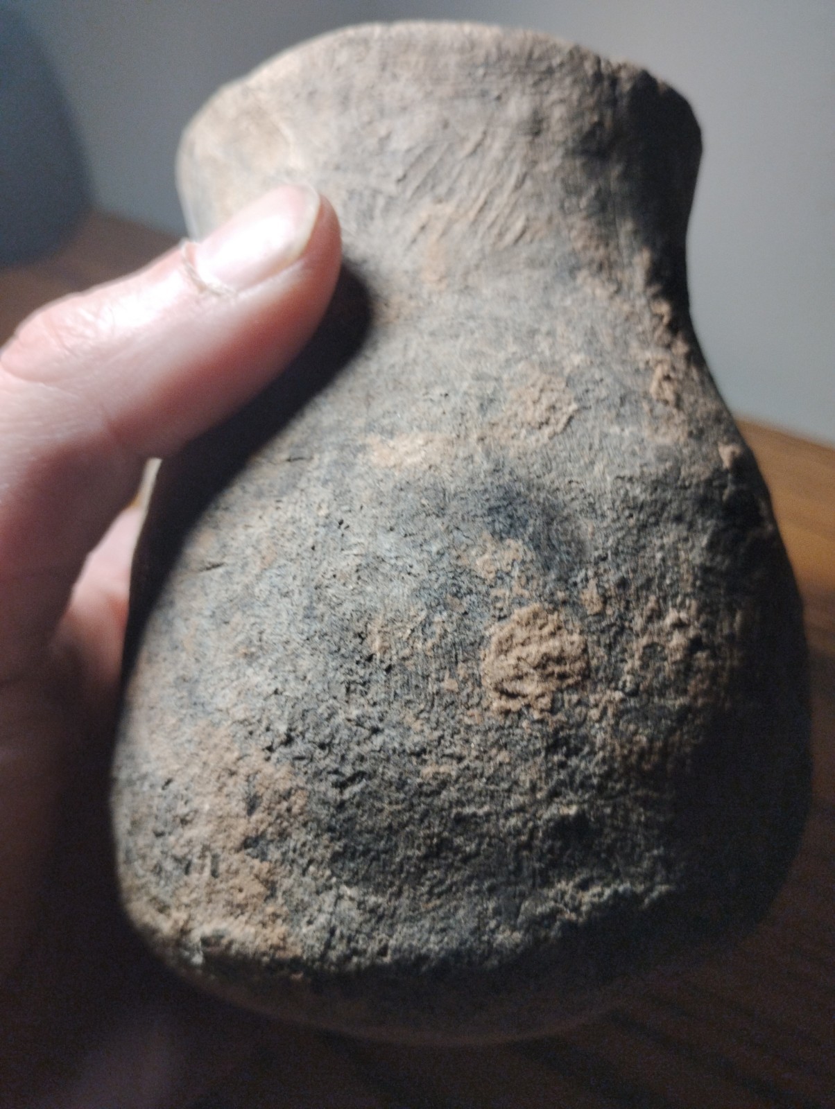 Ancestral Hohokum Corrugated Pottery Jar Intact New Mexico 1000+ Years