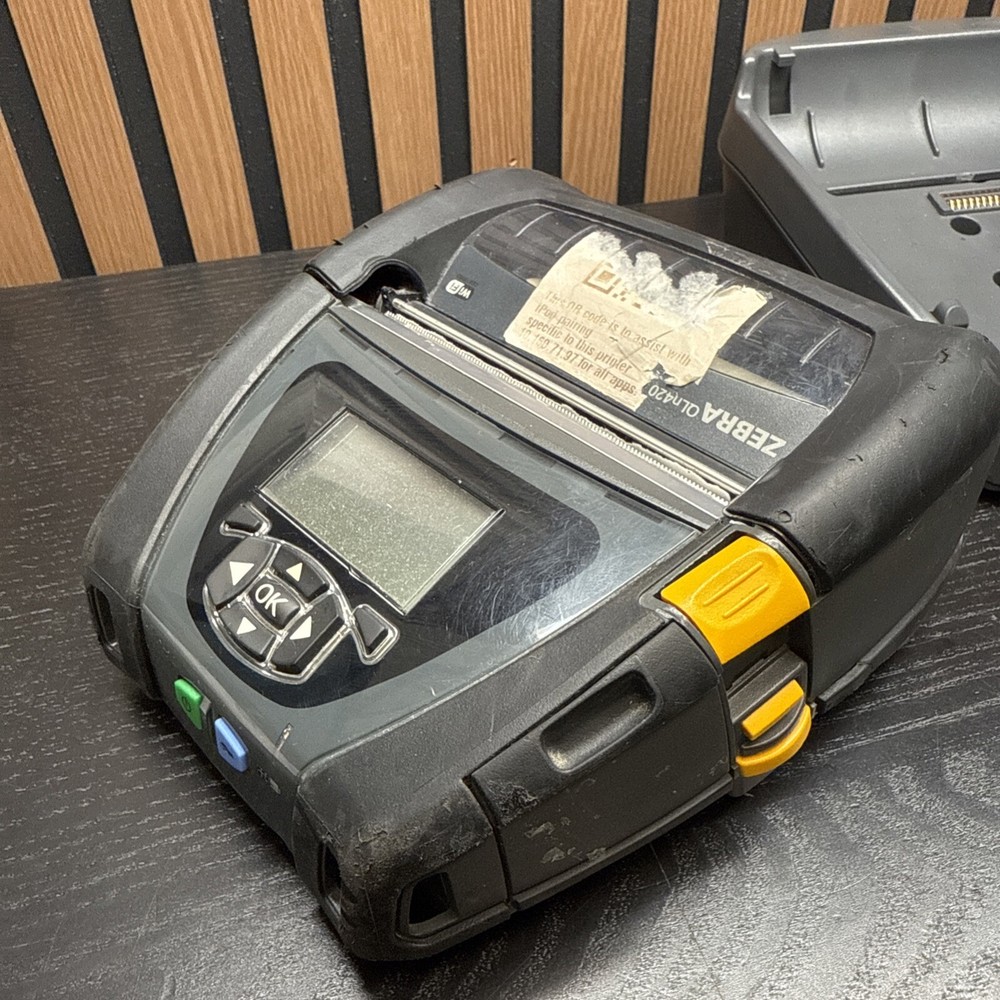 Zebra QLn420 Thermal Printer Bluetooth with Adapter and QLn420-EC Cradle