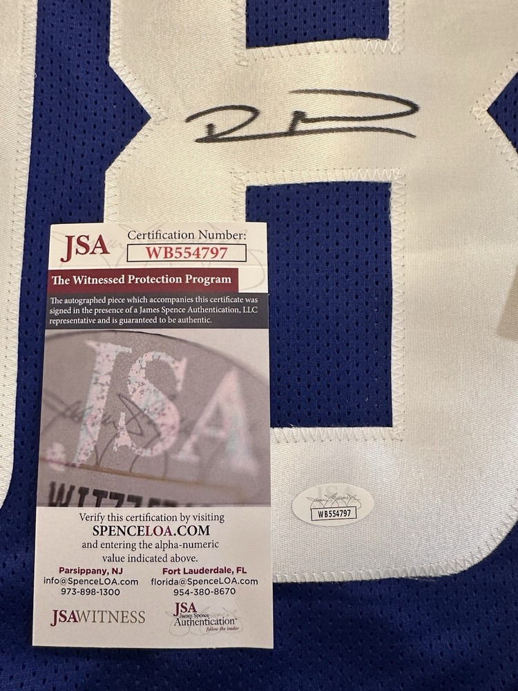 Robert The “QB Assasin” Mathis Autographed JSA Authenticated Custom Jersey