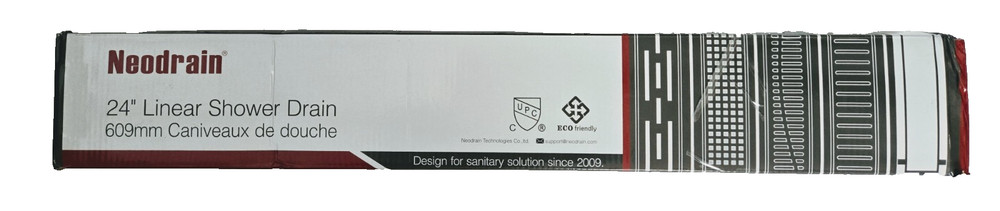 Neodrain 24 In. Shower Drain Gold Linear Rectangular SFS-3069-GD