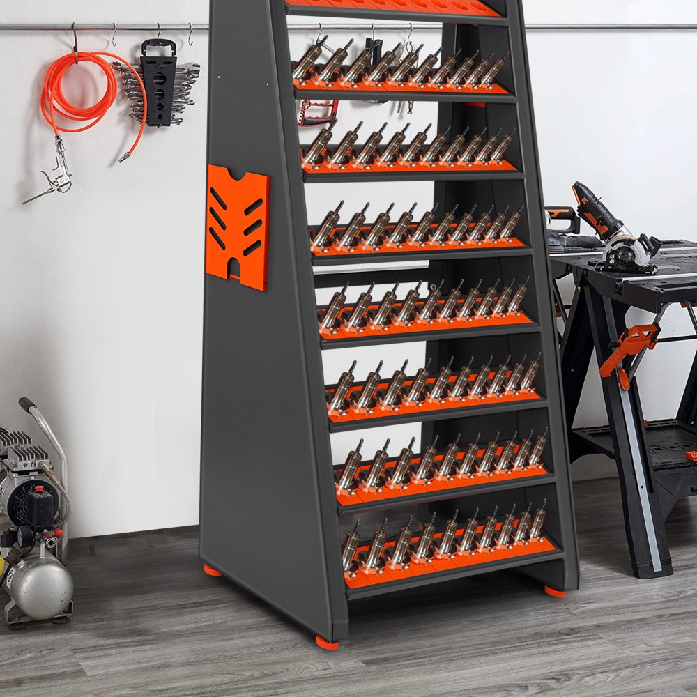 Tool trolley CAT40-BT40 multi-function tool management rack milling cutter chuck