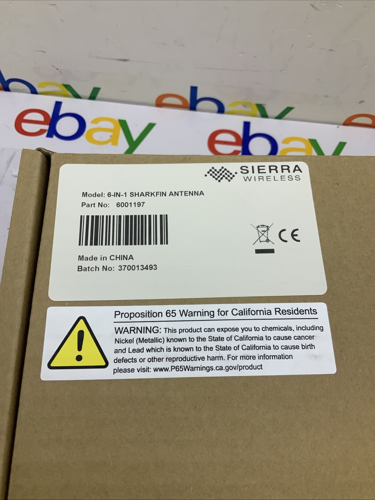 SIERRA Wireless 6-IN-1 SHARKFIN ANTENNA 6001197 AIRLINK ANTENNA Complete Black