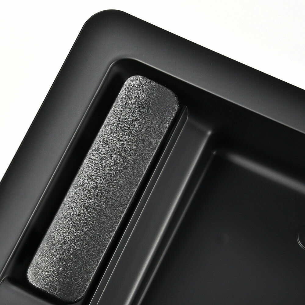 Fit For Ford E150 E250 E350 Rear Cargo Door Handle License Plate Bracket Black