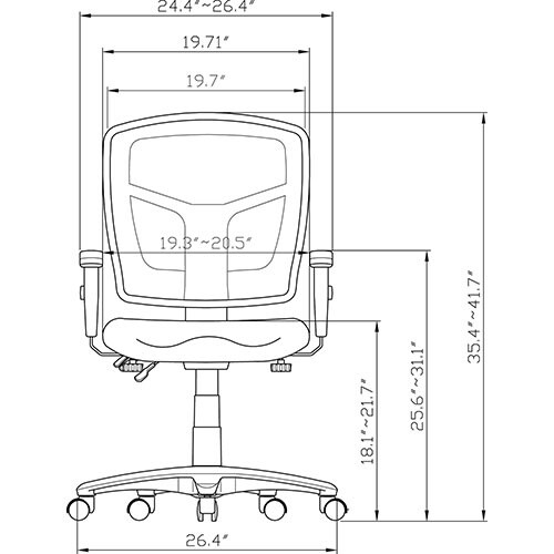 lorrell computer chair model number 86802