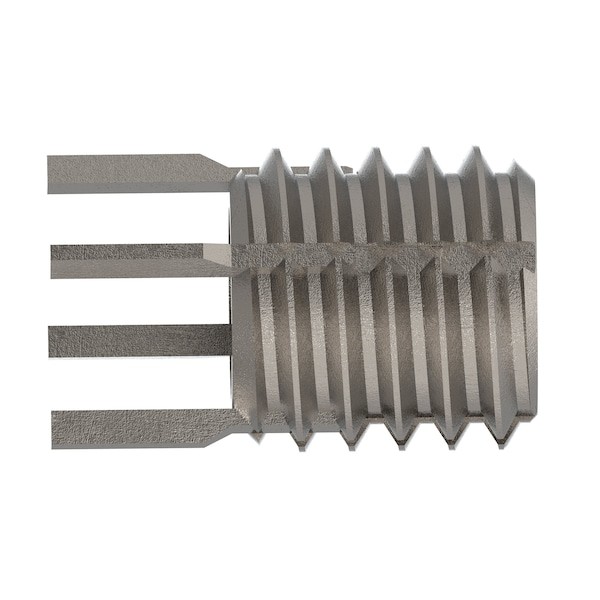 Key Locking Thread Insert, Thin Wall, 4 Keys, 5/16"-18 Int Thrd Sz, 7/16"-14