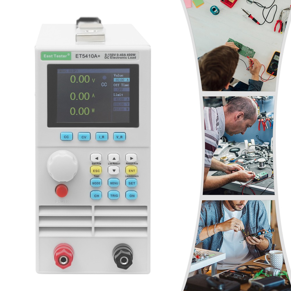 Single-channel Dc Electronic Load Tester 2.8-inch Tft Lcd Display 400W
