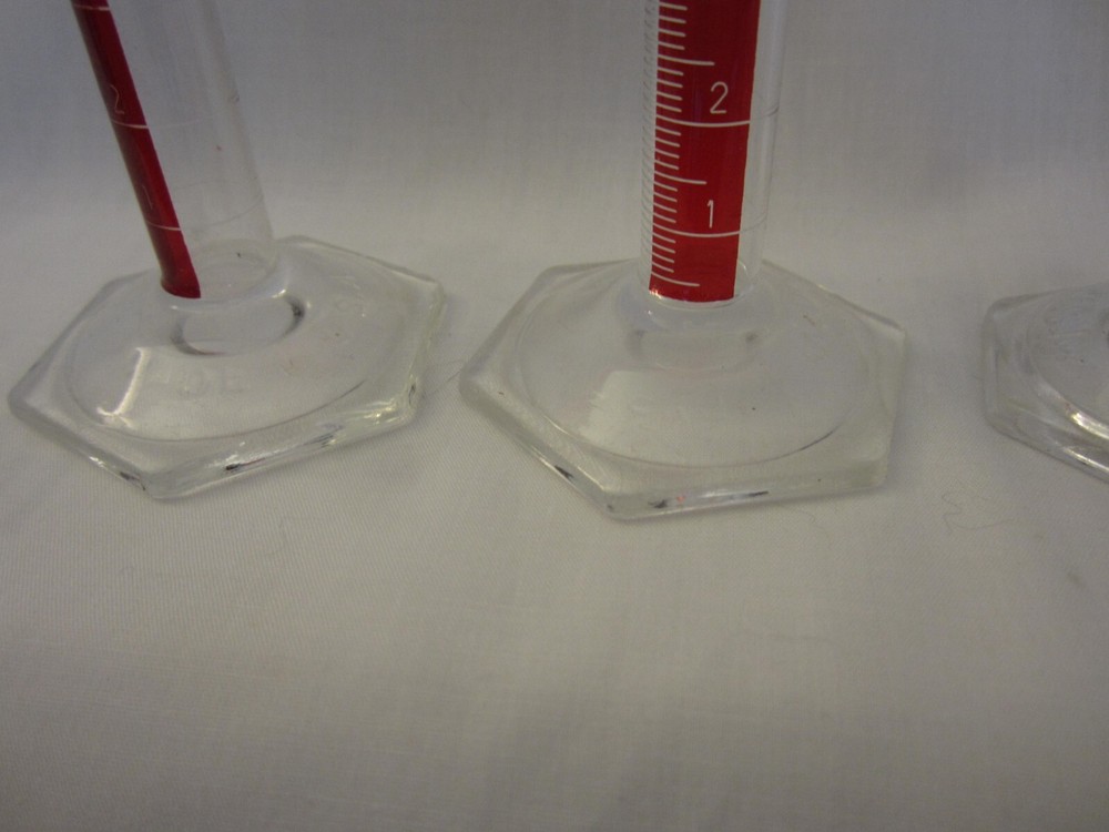Pyrex 3046 10mL Single Metric Scale Cylinder Lifetime Red