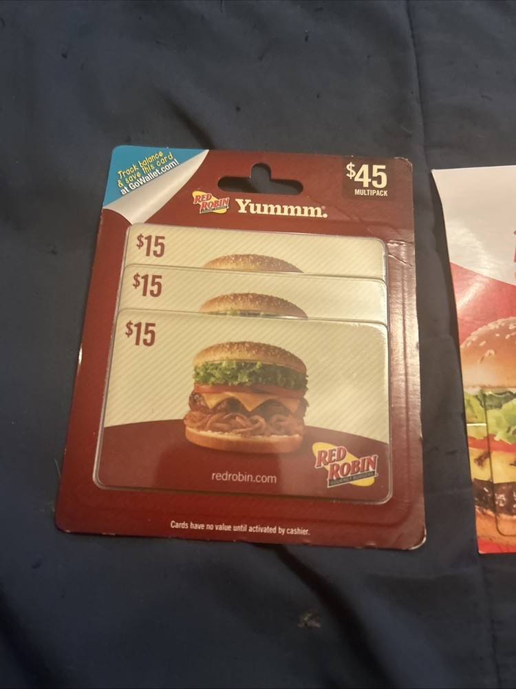 RED ROBIN $95 In Gift Card Value New