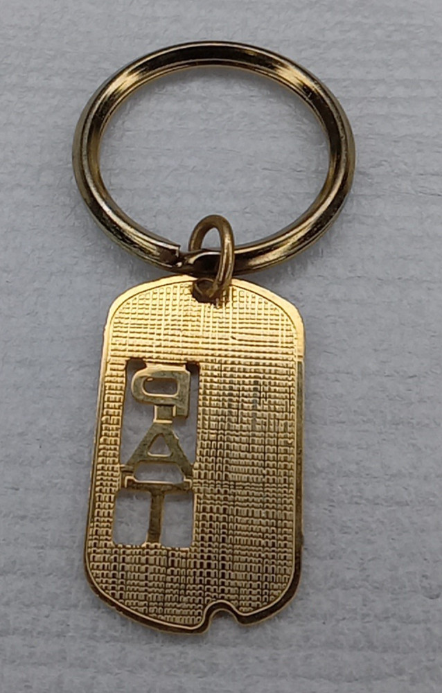 Pat Name Gold Tone Keyring Personalized