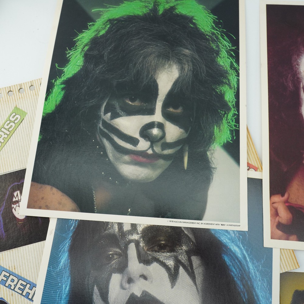 24 pieces Vintage Original 1970s KISS Army Membership Kit Photos Decal sticker