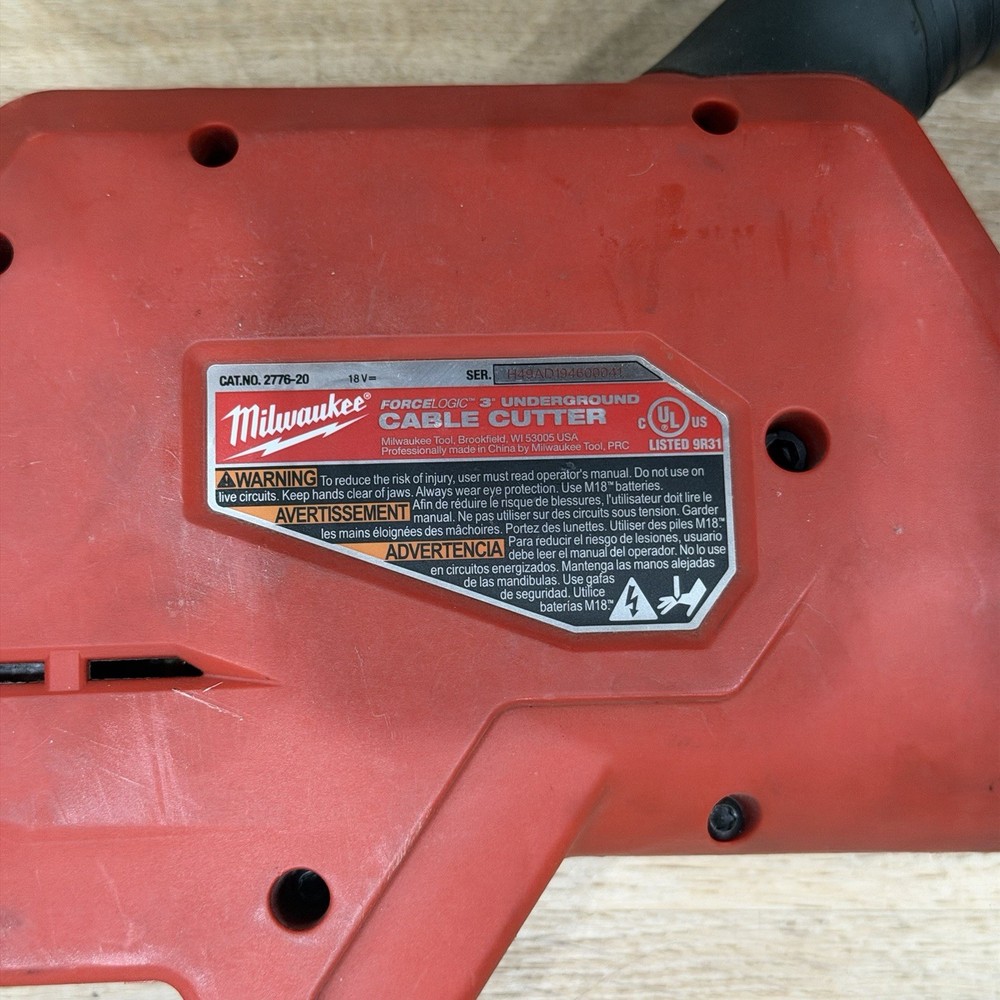 Milwaukee 2776-20 ForceLogic 3inch Underground Cable Cutter Excellent Condition