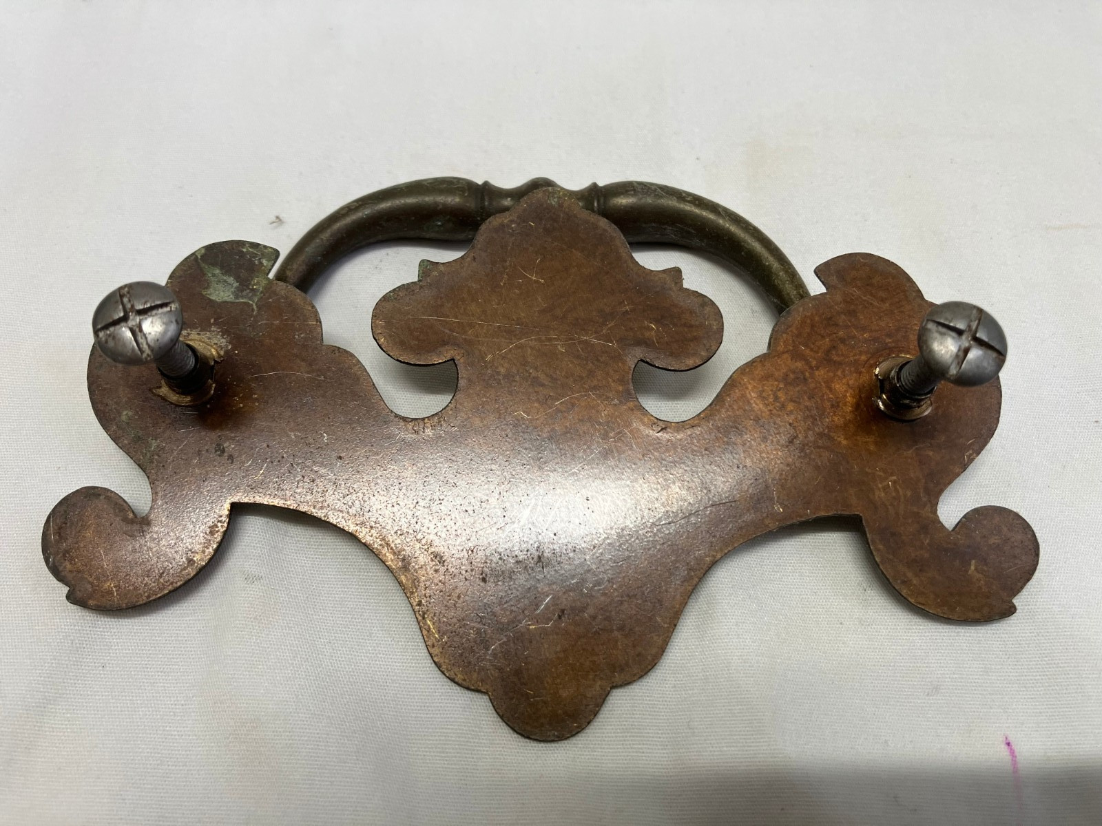 VTG Ethan Allen Heirloom 3.5 in CRP Brass Drawer Handle Pull