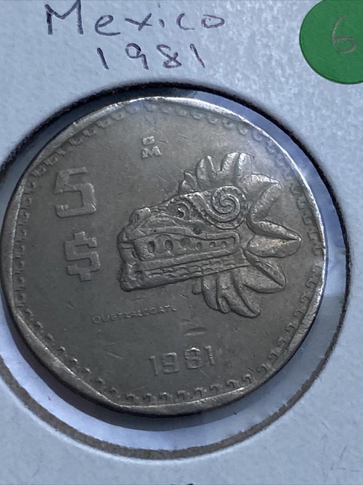 1981 Mexico 5 Pesos Coin B13