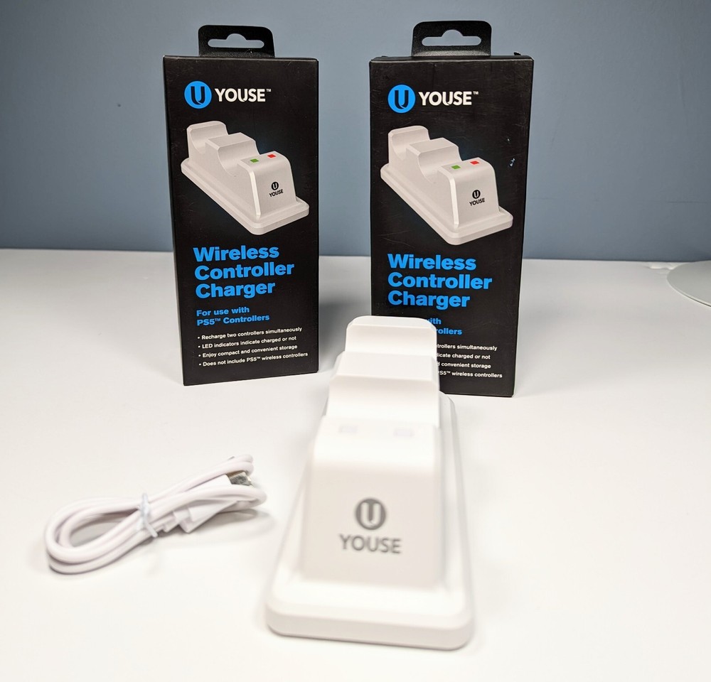 Wireless Controller Charger For Use With PS5 Controllers U Youse SET OF 2
