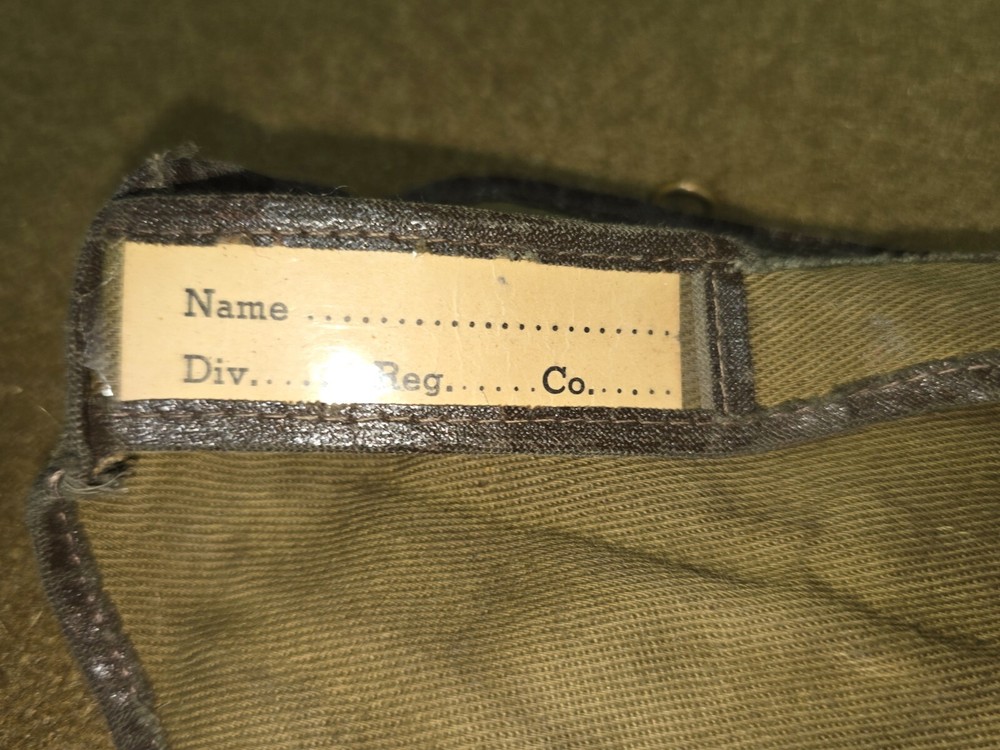 WWII Money Belt with Blank Name Tag Insert