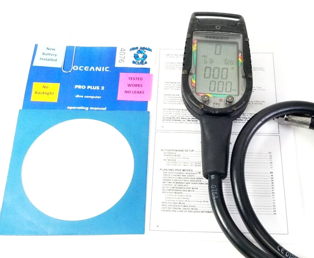 Oceanic Pro Plus 2 SCUBA Dive Air Integrated Computer Air & Nitrox Ready