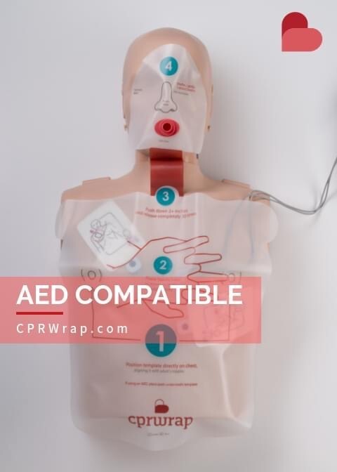 Child CPRWrap Kit Disposable Pediatric CPR Aid w/ Visual Instructions First Aide