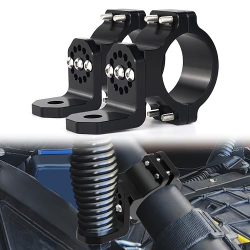 2PCS UTV Whip Mount, UTV Light Flag Mounts Aluminium 360° Rotating Adjustable