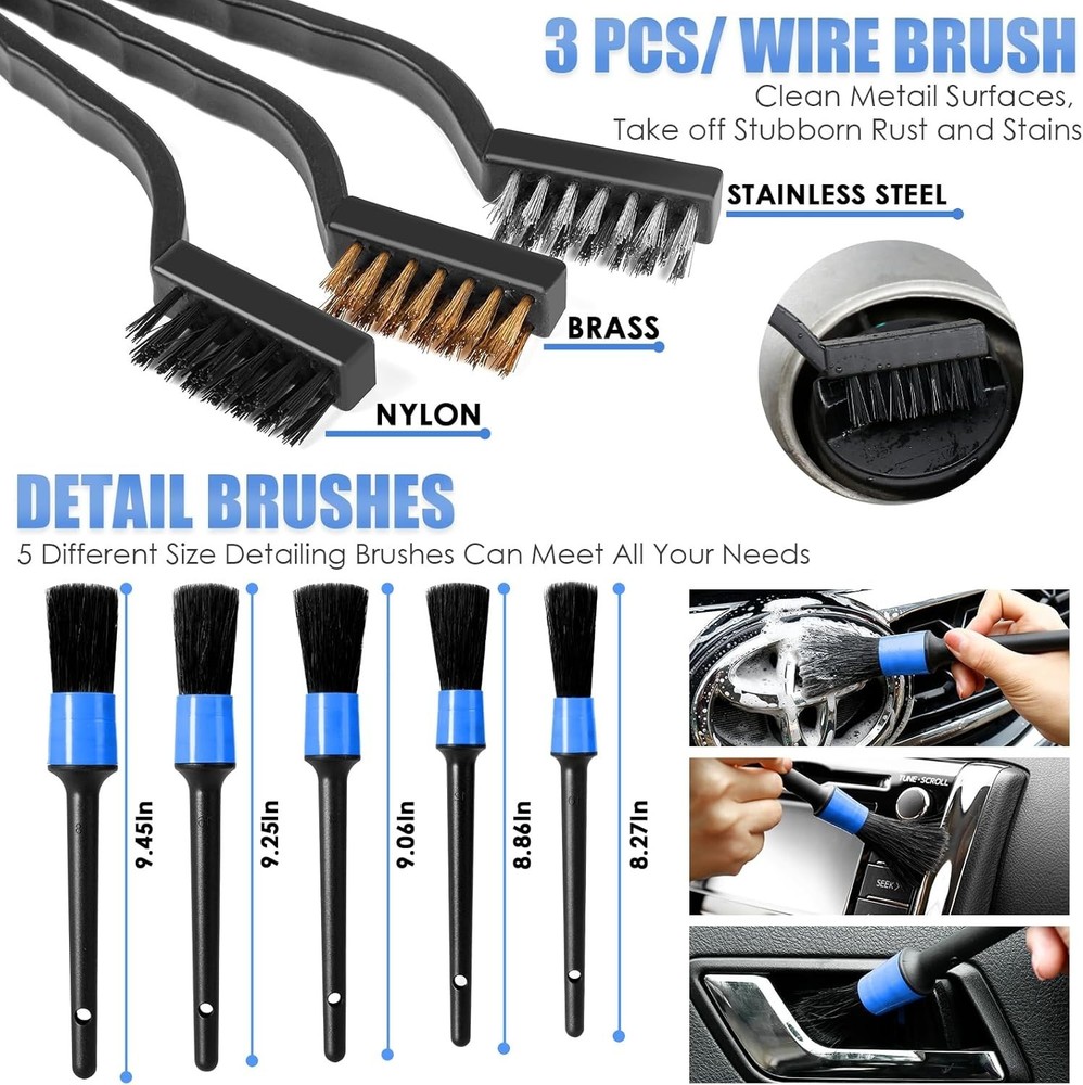 High Performance Car Detailing Set: Handheld Vacuum & Gift-Ready Accessories