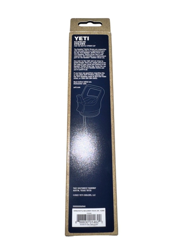 Yeti Rambler Replacement Straws Bottle Straw Cap Compatible Clear