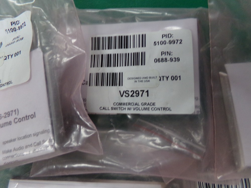 Valcom VS2971 Commercial Grade Call Switch w/Volume Control NIP