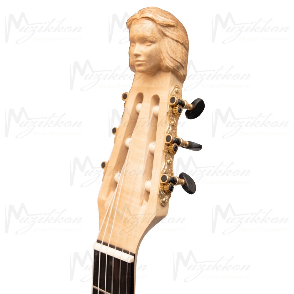 MUZIKKON LUTE GUITAR, 6 STRING MAPLE