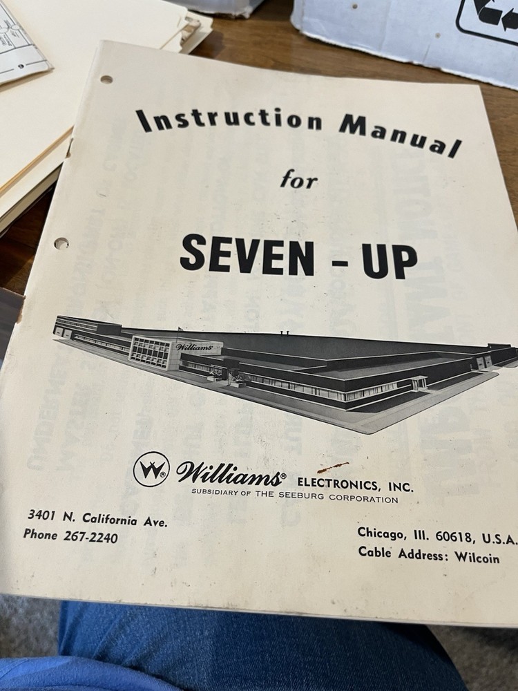 Seven-Up Pinball Manual & Schematic