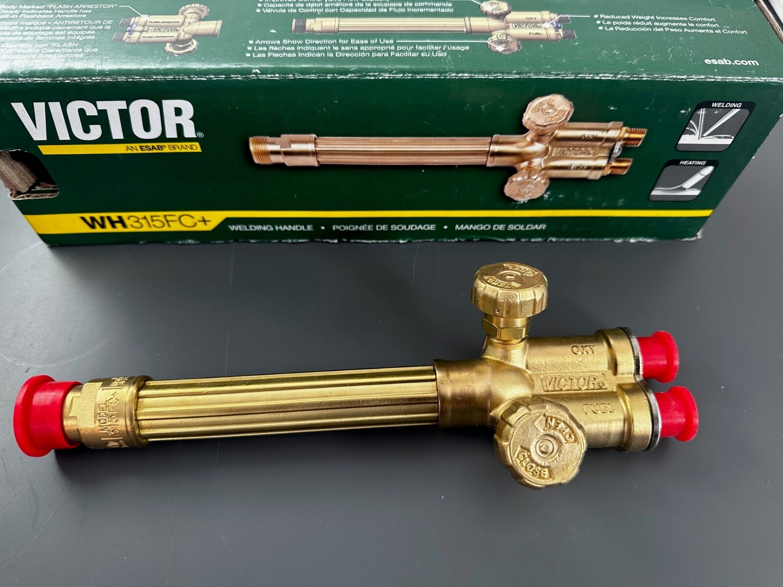 VICTOR Cutting Torch Set CA2460+, 315FC+and 2 Tips. NEW NEVER USED