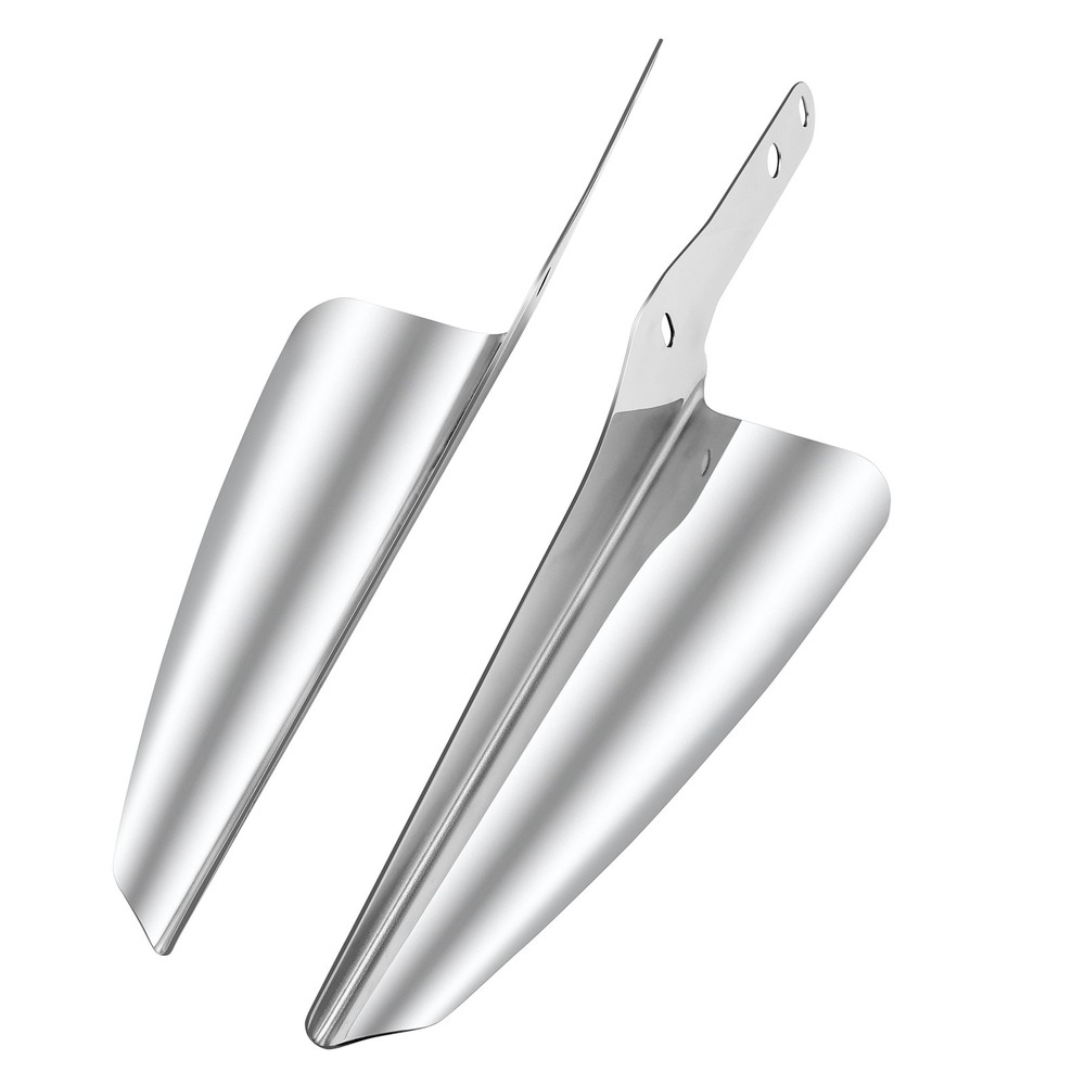 Chrome Front Fork Mount Wind Deflector For Harley FLSTC Heritage Softail Classic